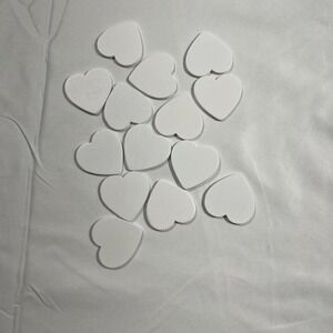 14 White Wooden Hearts Wedding Guest Book Alternative Frame Replacement Parts